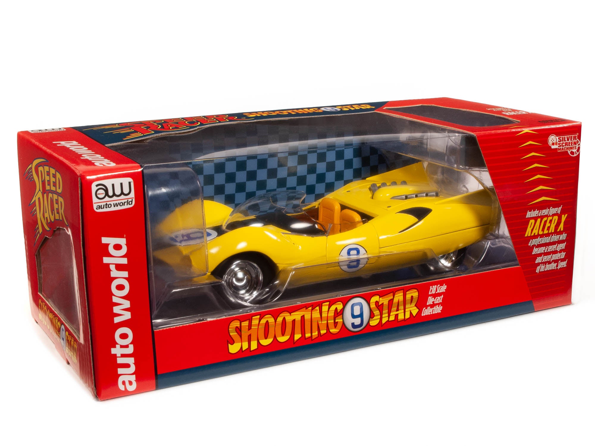 Speed Racer Shooting Star with Racer X Figure 1:18 Scale