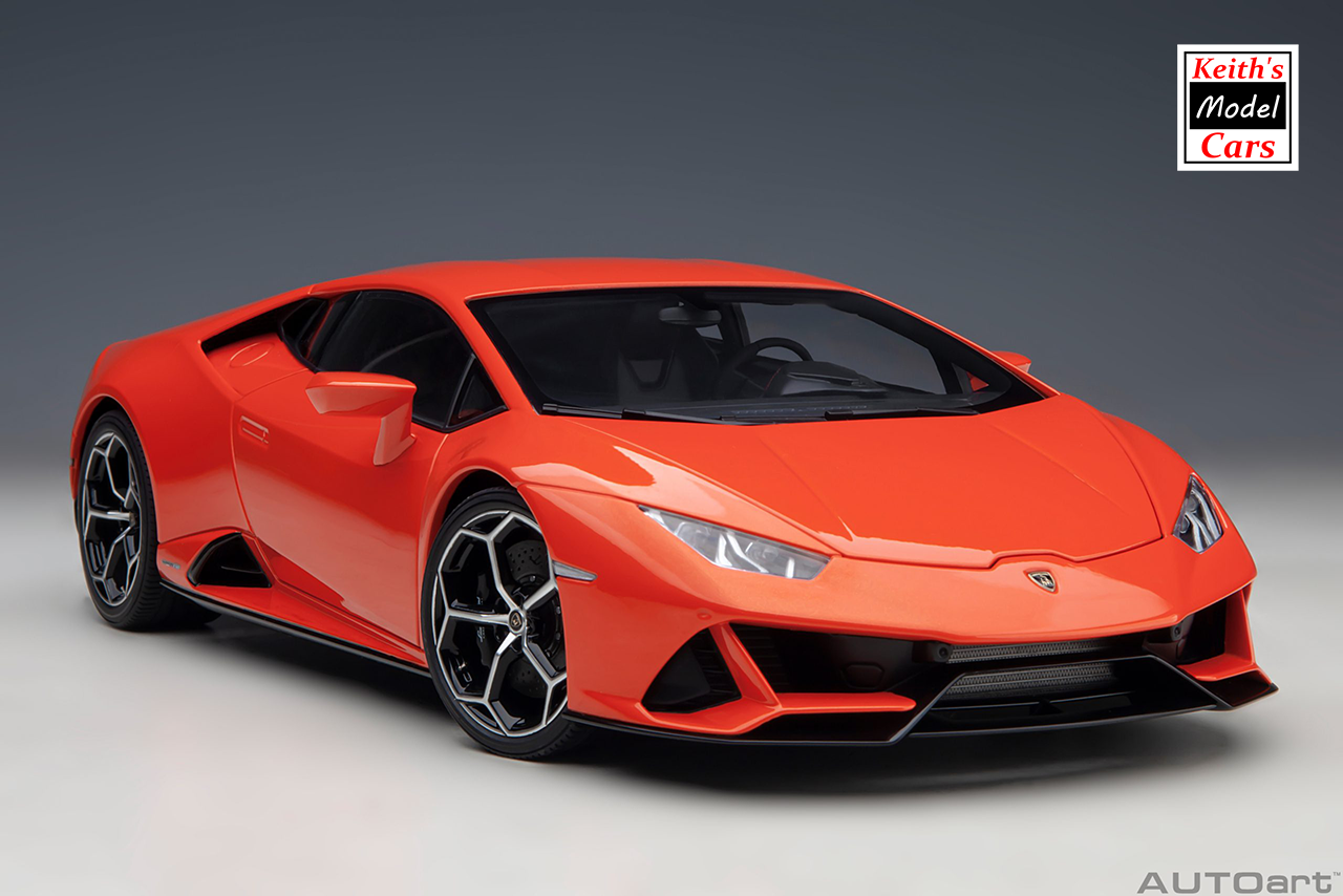 [1/18 Scale] Lamborghini Huracán Evo in Arancio Xanto by AUTOart Models