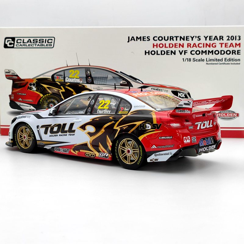 Classic 1/18 James Courtney's 2013 Toll  Holden VF Commodore #22 NO.18535 Diecast Models Car Limited Collection Toys Gift