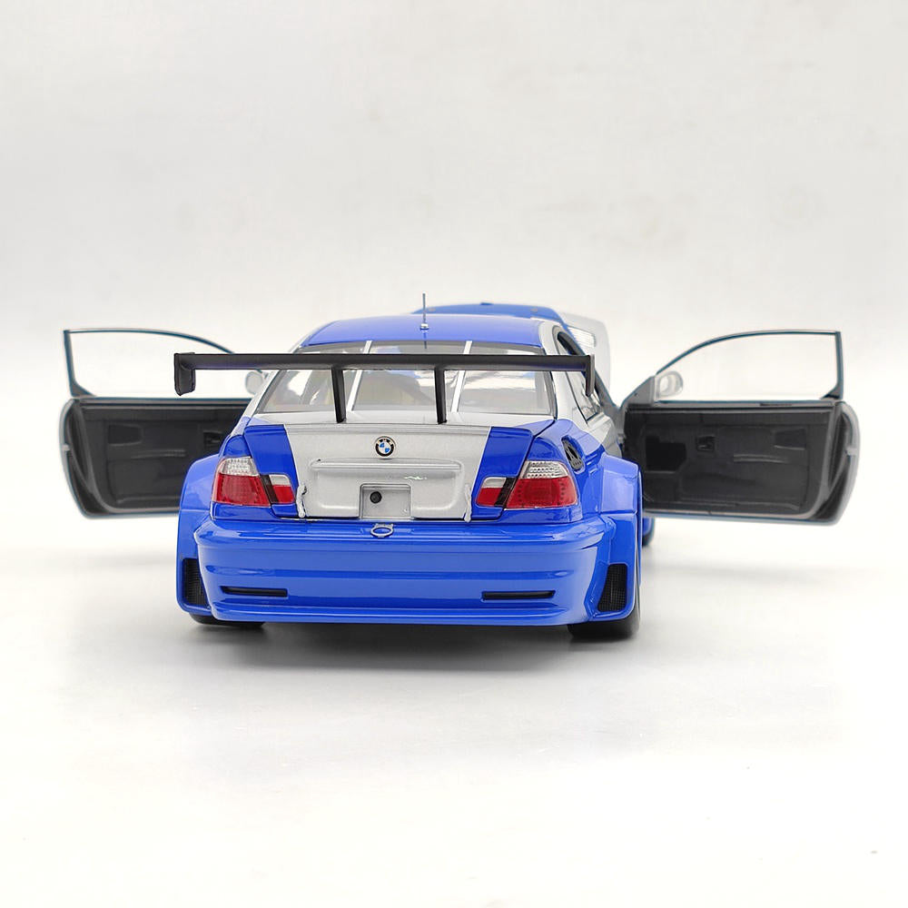DCN 1:18 Scale 2001 BMW M3 GTR E46 Need For Speed Metal Diecast Model Car Limited Collection Auto Gift Blue