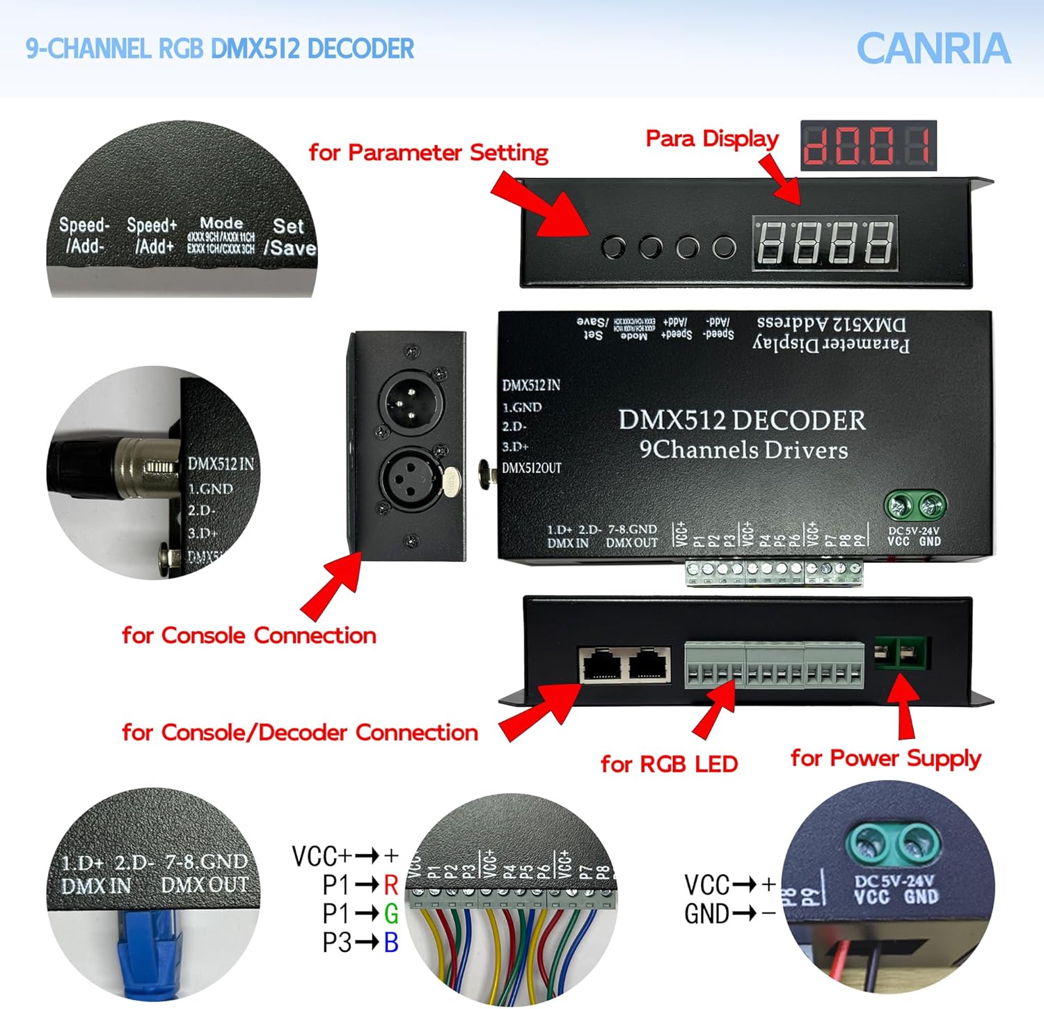 K8 ARTNET+DMX CONSOLE LED CONTROLLER, Suitable for SPI and DMX512 LED Light, Online Offline, Addressable Programmable, 1G SD Card With 96 Program Modes and Offline Software.