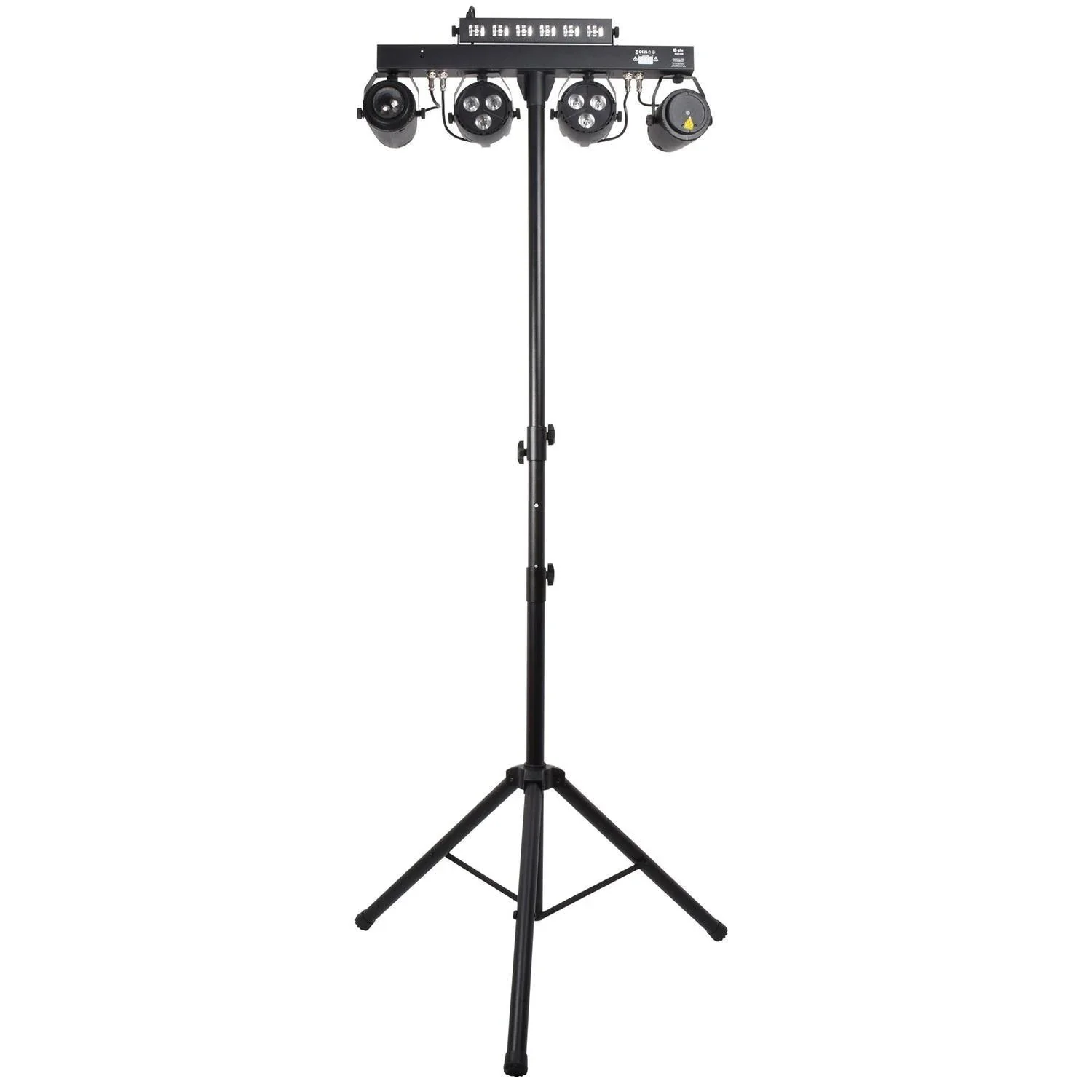 QTX Rechargeable Multi Bar Par Can UV Laser Strobe with Tripod, Remote and Carry Bag