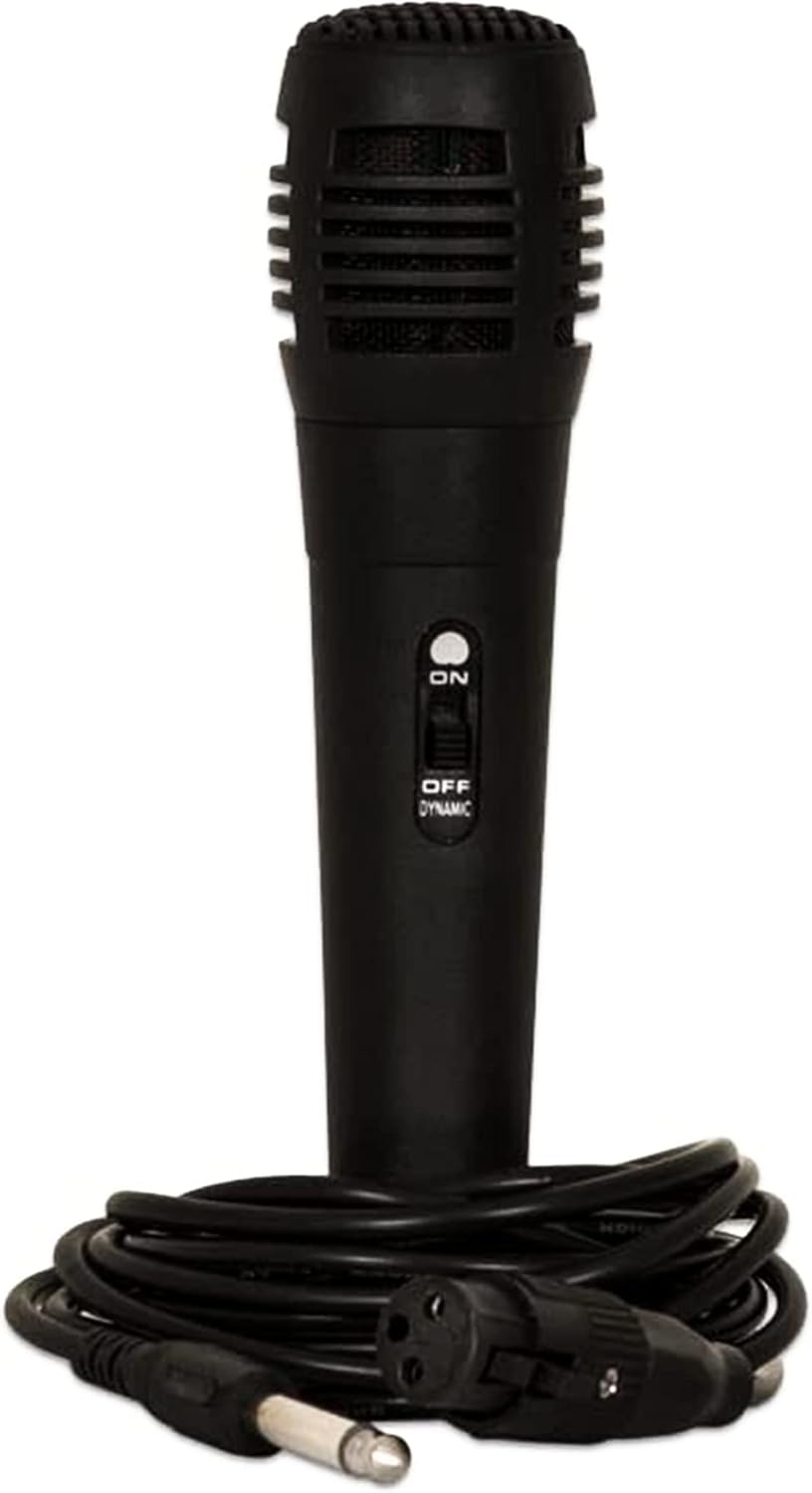 Acoustic Audio by Goldwood 1000W Bluetooth Speaker w/ Flashing LED, Large Plug-In PA System w/ Stand, Mic, & Remote for Karaoke, DJ, or Tailgate Party