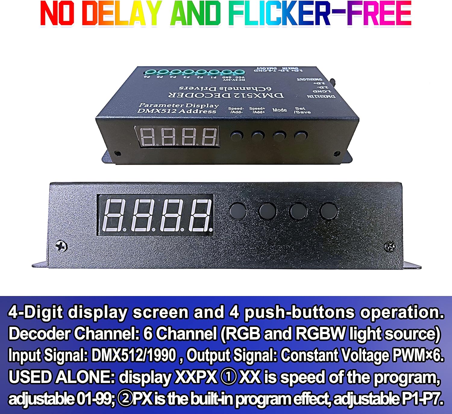K8 ARTNET+DMX CONSOLE LED CONTROLLER, Suitable for SPI and DMX512 LED Light, Online Offline, Addressable Programmable, 1G SD Card With 96 Program Modes and Offline Software.