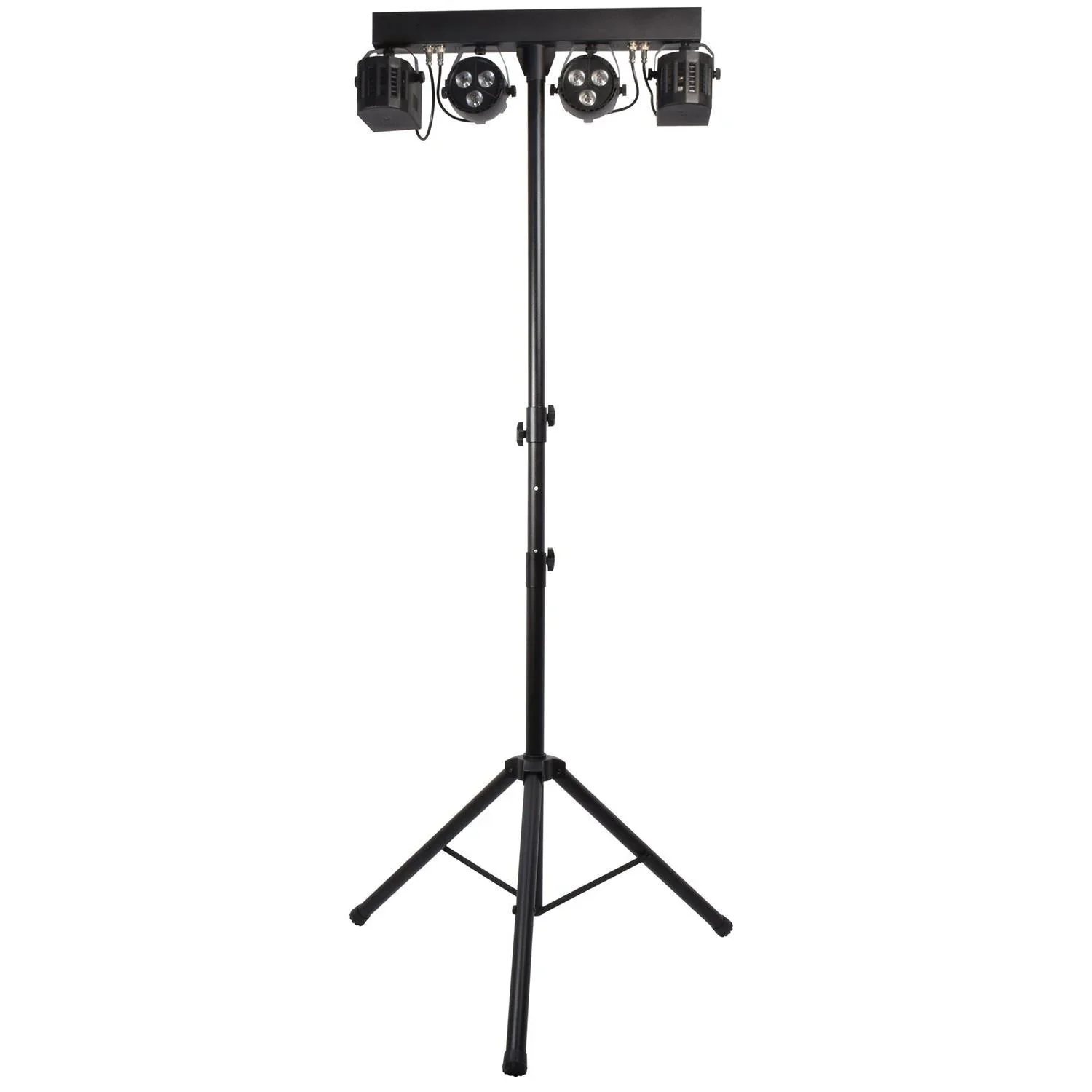 QTX Rechargeable LED Derby and Par Bar with Tripod, Remote and Carry Bag