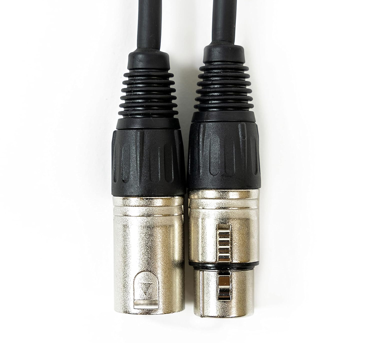Gearlux DMX Cable, 3 Pin, Male to Female, 25 Feet - 2 Pack