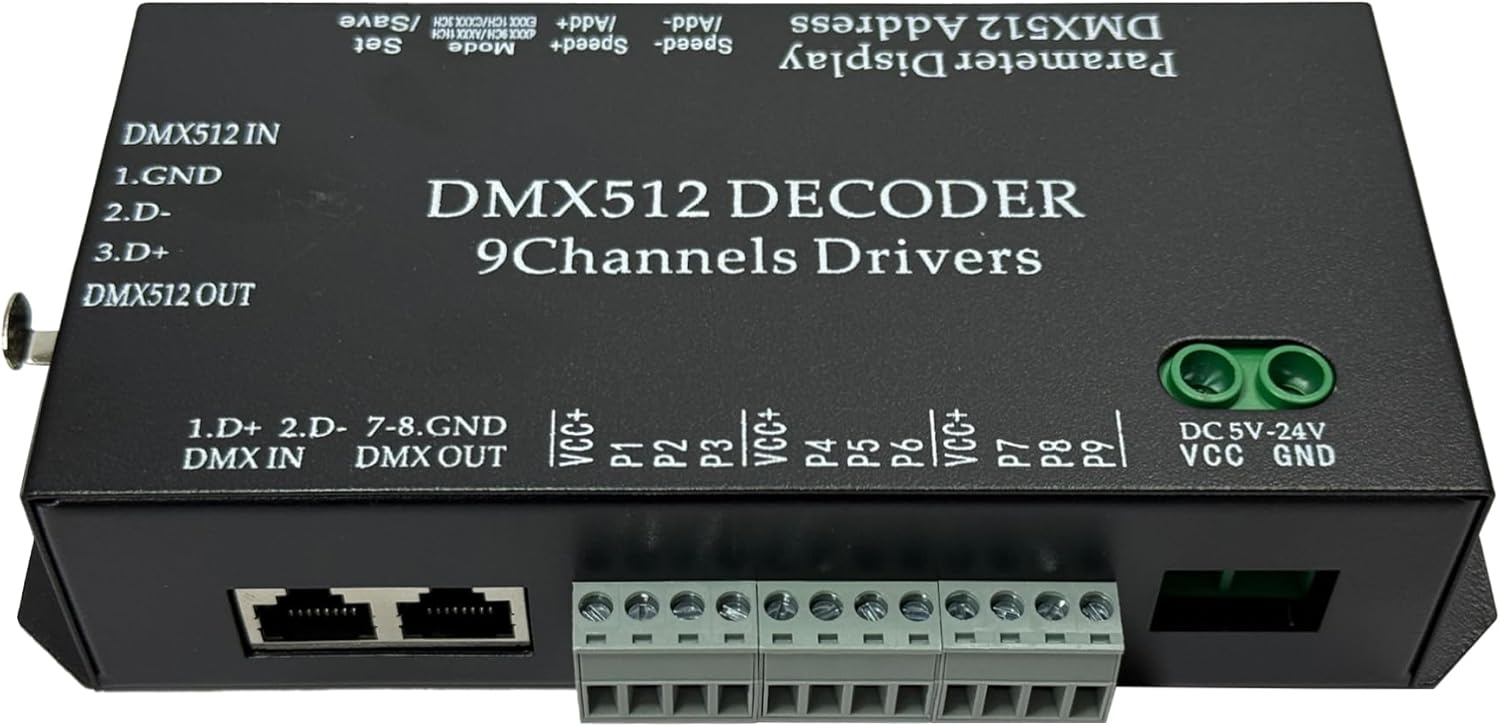 K8 ARTNET+DMX CONSOLE LED CONTROLLER, Suitable for SPI and DMX512 LED Light, Online Offline, Addressable Programmable, 1G SD Card With 96 Program Modes and Offline Software.