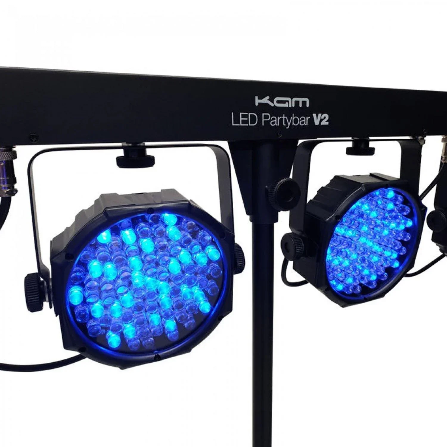 KAM LED PartyBar V2 Portable Lighting DJ Disco Bundle