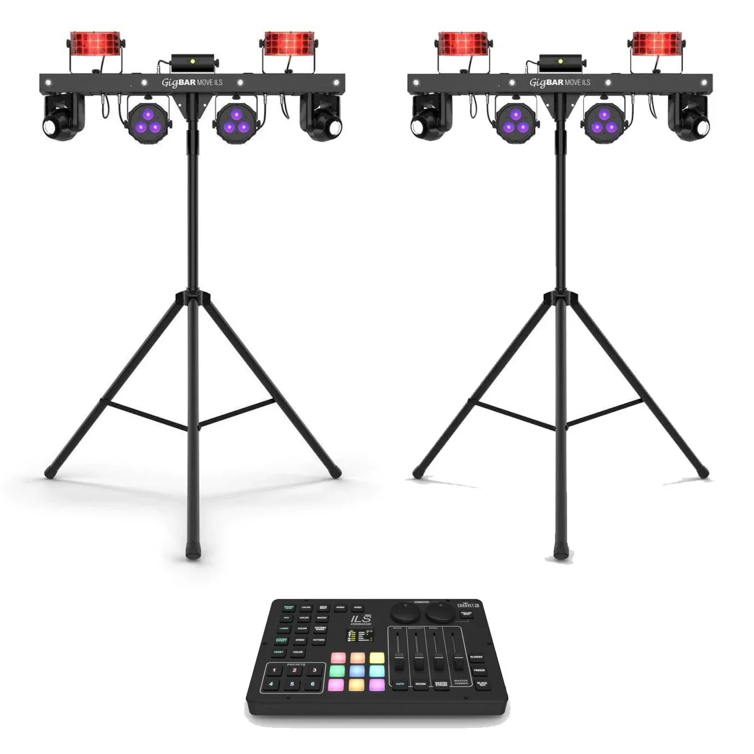 2 x Chauvet GigBAR Move ILS With ILS Command Bundle
