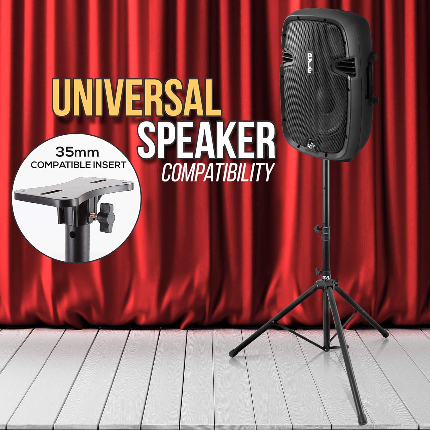 Pyle Portable Bluetooth PA Speaker System - 600W Rechargeable Outdoor Bluetooth Speaker Portable PA System w/ Dual 8” Subwoofer 1” Tweeter, Microphone In, Party Lights, USB, Radio, Remote - PPHP2835B