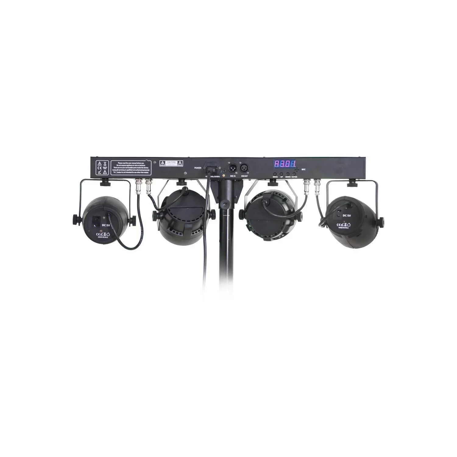Ibiza DJLIGHT65 Light Stand with Par Cans & Lasers