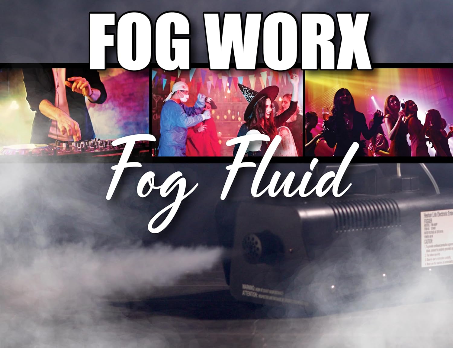 FogWorx Extreme High Density Fog Juice - Quart – 32 Fluid Ounces of Long Lasting, High Output, Odorless Water Based Machine Fluid for 400 to 1500 Watt Machines
