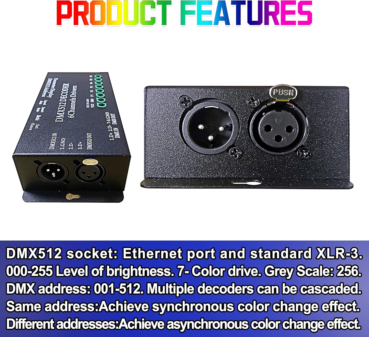 K8 ARTNET+DMX CONSOLE LED CONTROLLER, Suitable for SPI and DMX512 LED Light, Online Offline, Addressable Programmable, 1G SD Card With 96 Program Modes and Offline Software.