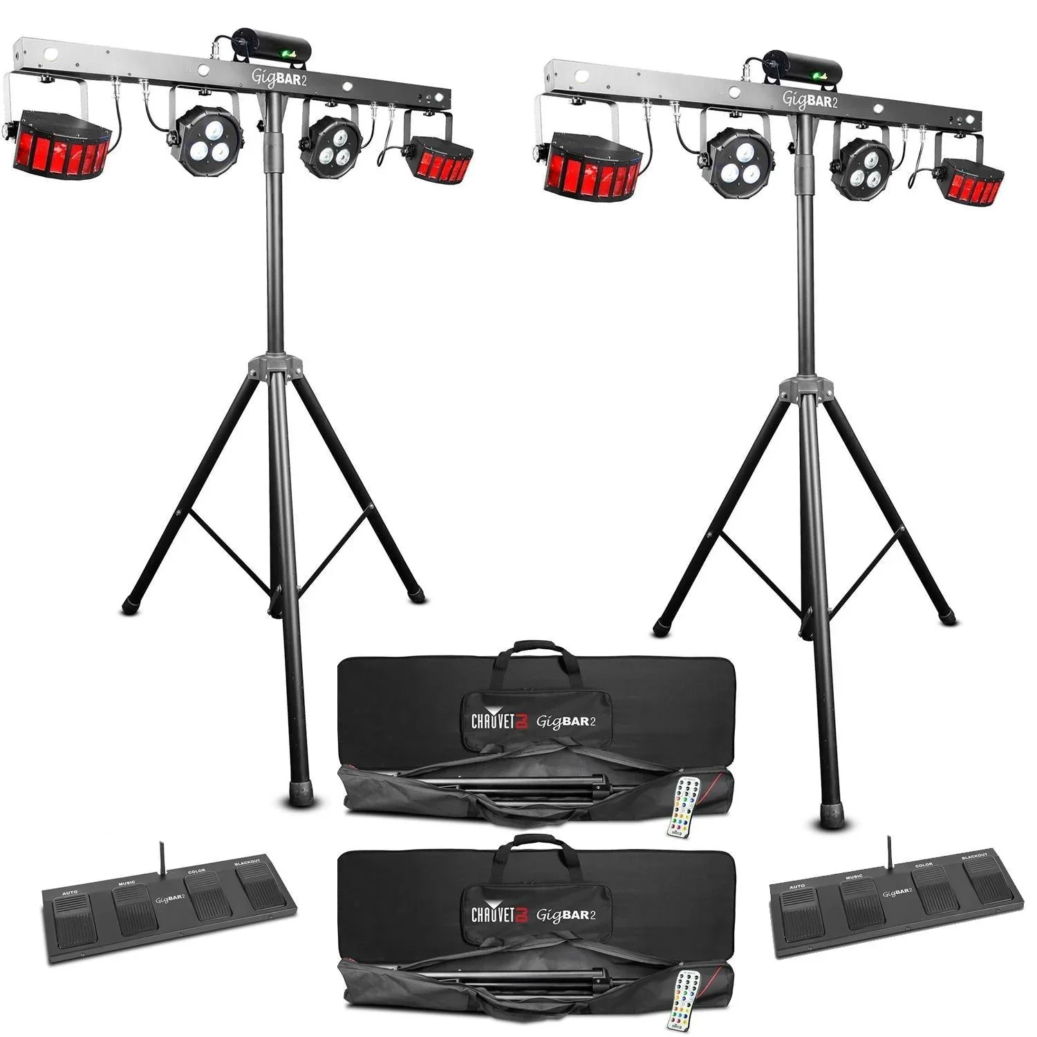 2 x Chauvet Gig Bar 2 4-in-1 Effect Lighting System