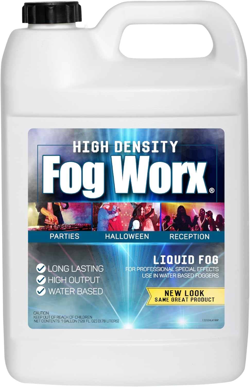 FogWorx Extreme High Density Fog Juice - Quart – 32 Fluid Ounces of Long Lasting, High Output, Odorless Water Based Machine Fluid for 400 to 1500 Watt Machines