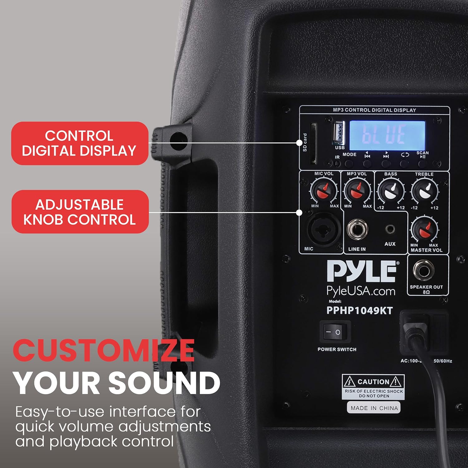 Pyle Powered Bluetooth PA Speaker Kit - Event Ready - Just Plug In and Play Active and Passive 350w Loudspeakers with Wired Microphone, Speaker Stands, Remote - MP3/USB/SD/AUX inputs - PPHP849KT