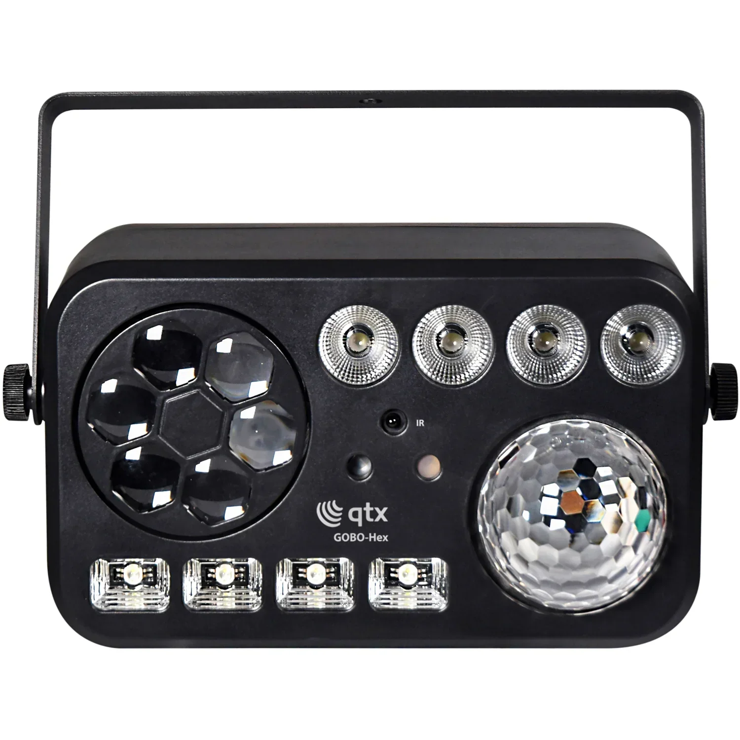 QTX GOBO Hex 6-in-1 LED & Laser Effect