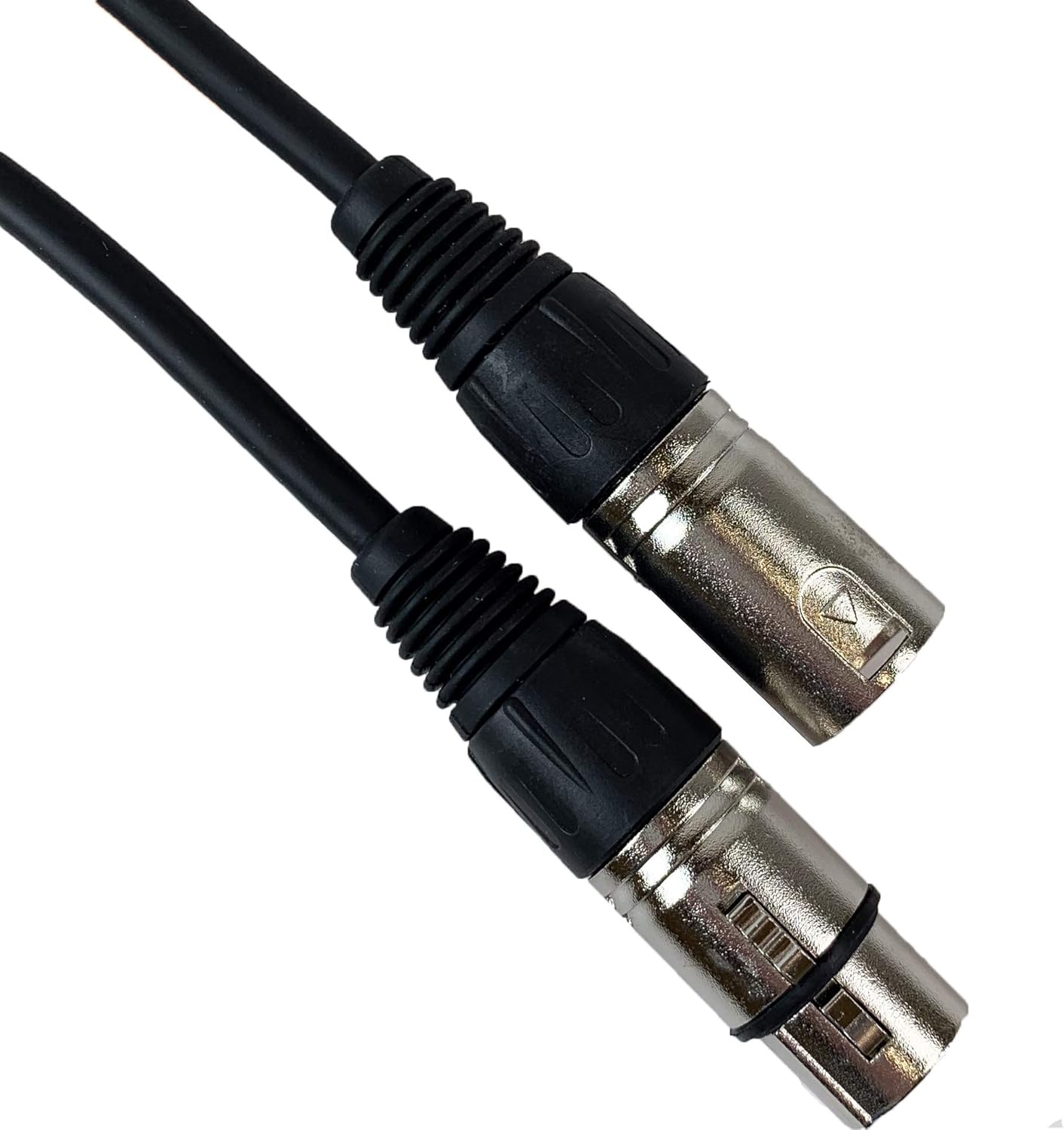Gearlux DMX Cable, 3 Pin, Male to Female, 25 Feet - 2 Pack