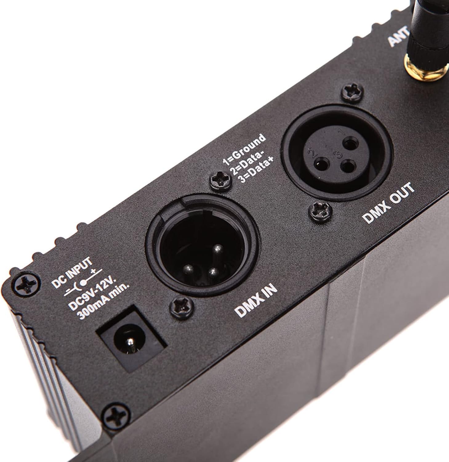 Lixada DMX 512 Controller 2.4G Wireless Transmitter Receiver LCD Display Power Adjustable Repeater Lighting Dimmer Controller for Disco DJ Party Light