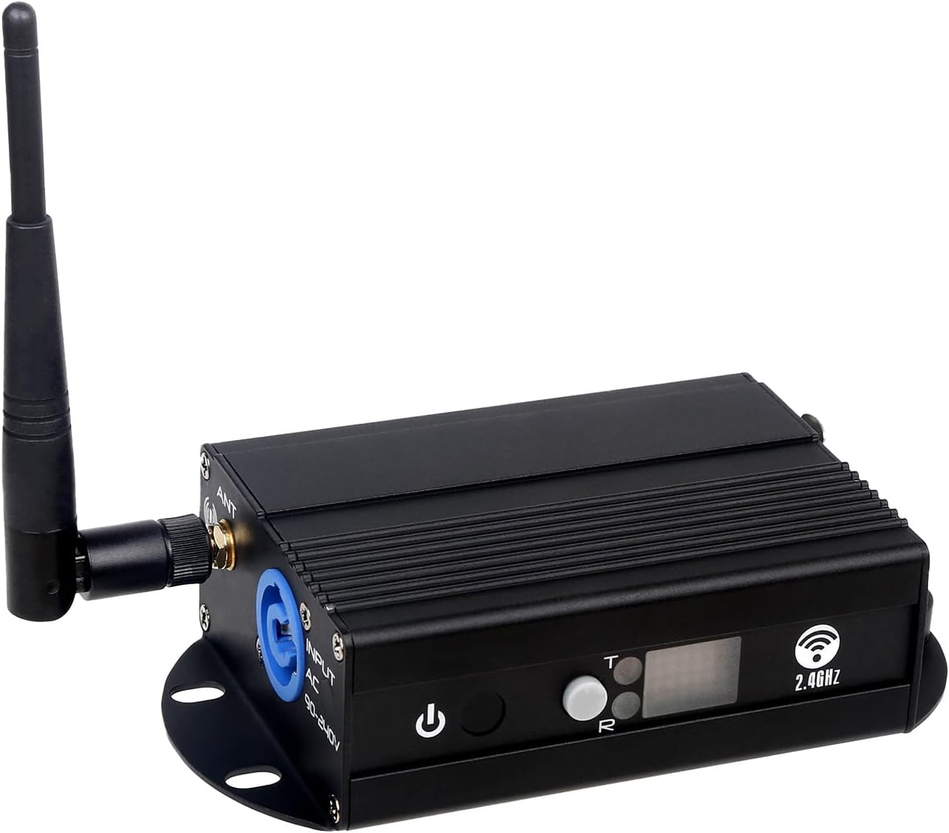 DMX512 Controller – 2.4G Wireless Transmitter/Receiver with LCD Display, Power Adjustable Repeater, Real-Time Dimming for DJ Lights, Stage Effects, Disco & Party Lighting