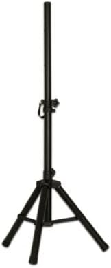 Acoustic Audio by Goldwood 1000W Bluetooth Speaker w/ Flashing LED, Large Plug-In PA System w/ Stand, Mic, & Remote for Karaoke, DJ, or Tailgate Party
