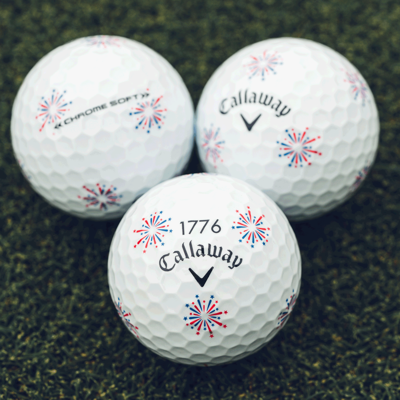 Limited Edition Chrome Soft Truvis Independence Day Golf Balls(4 Dozen Total 48)