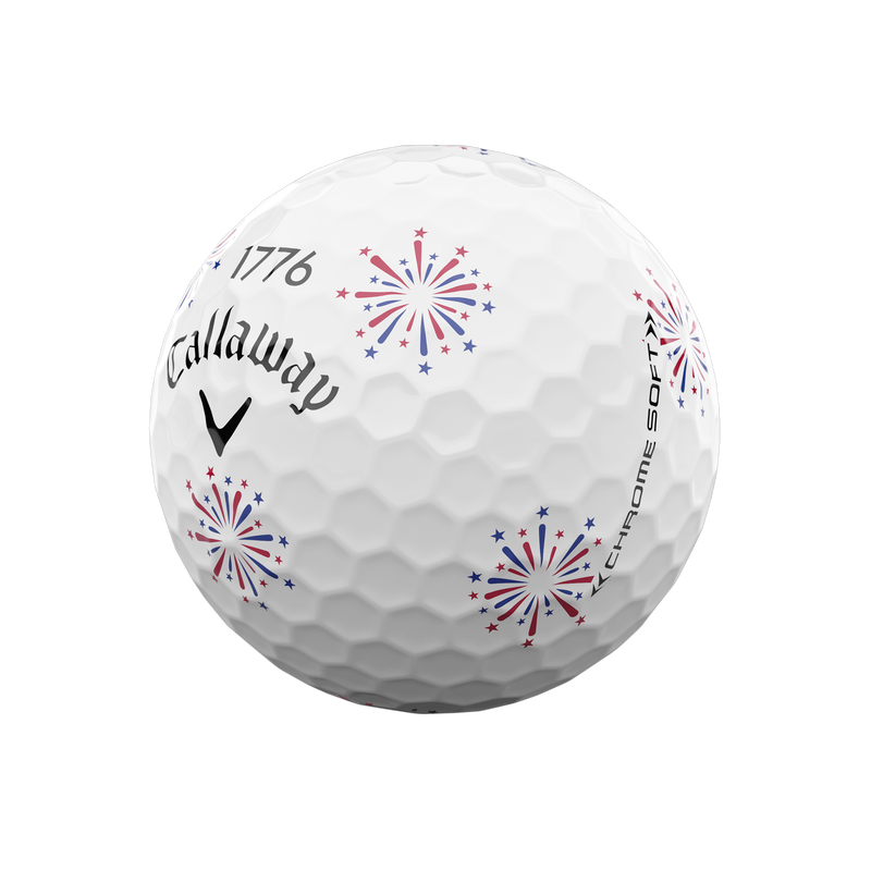 Limited Edition Chrome Soft Truvis Independence Day Golf Balls(4 Dozen Total 48)