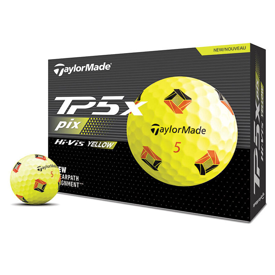 TP5 pix Yellow Golf Balls(4 Dozen Total 48)(4 Dozen Total 48)