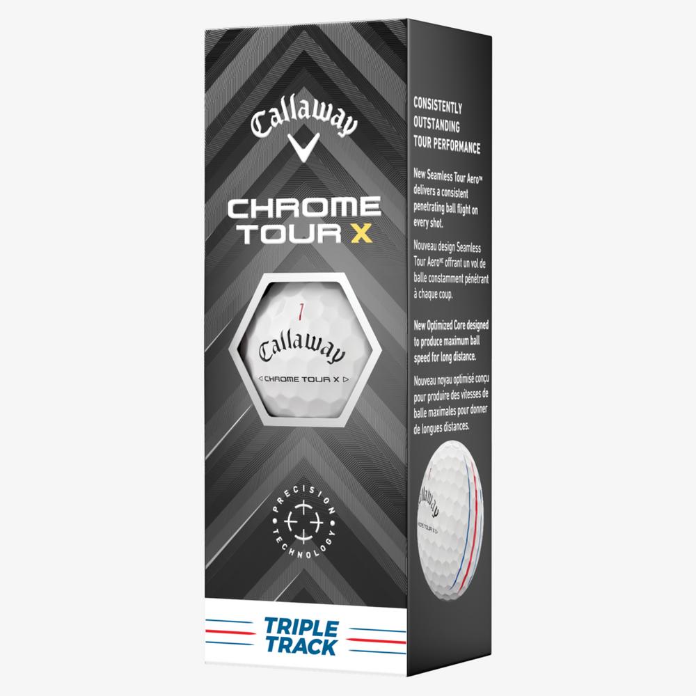 Chrome Tour X Triple Track 2024 Personalized Golf Balls(4 Dozen Total 48)