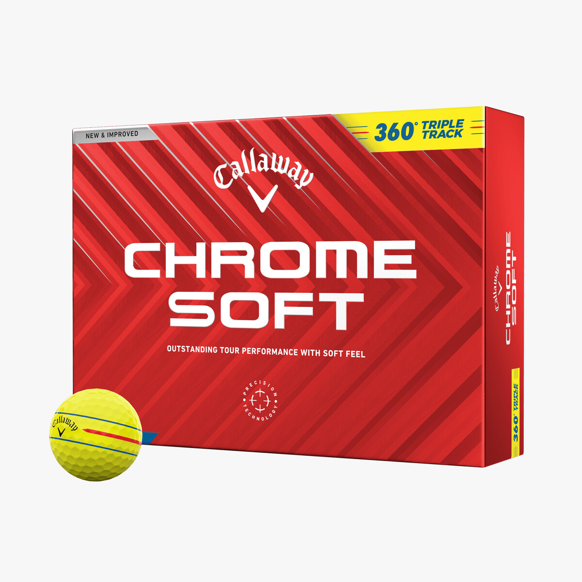 Chrome Soft 360 Triple Track 2024 Golf Balls(4 Dozon Tolal 48)(4 Dozen Total 48)