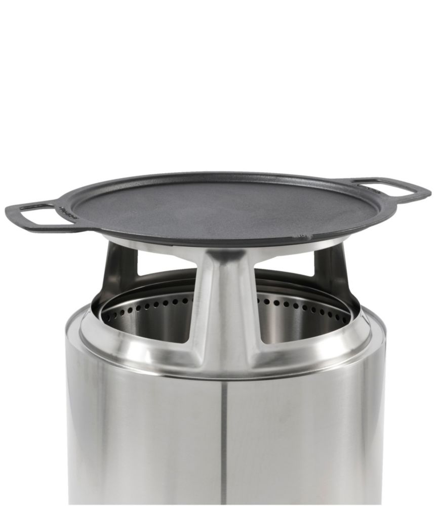 Solo Stove Bonfire Cast Iron Griddle and Hub Bundle