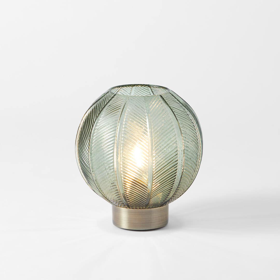 Greta Led Glass Lamp - Green