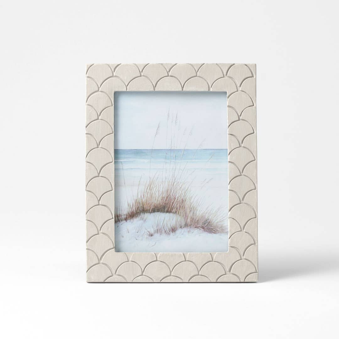 Scallop Photo 5x7 Frame - Snow