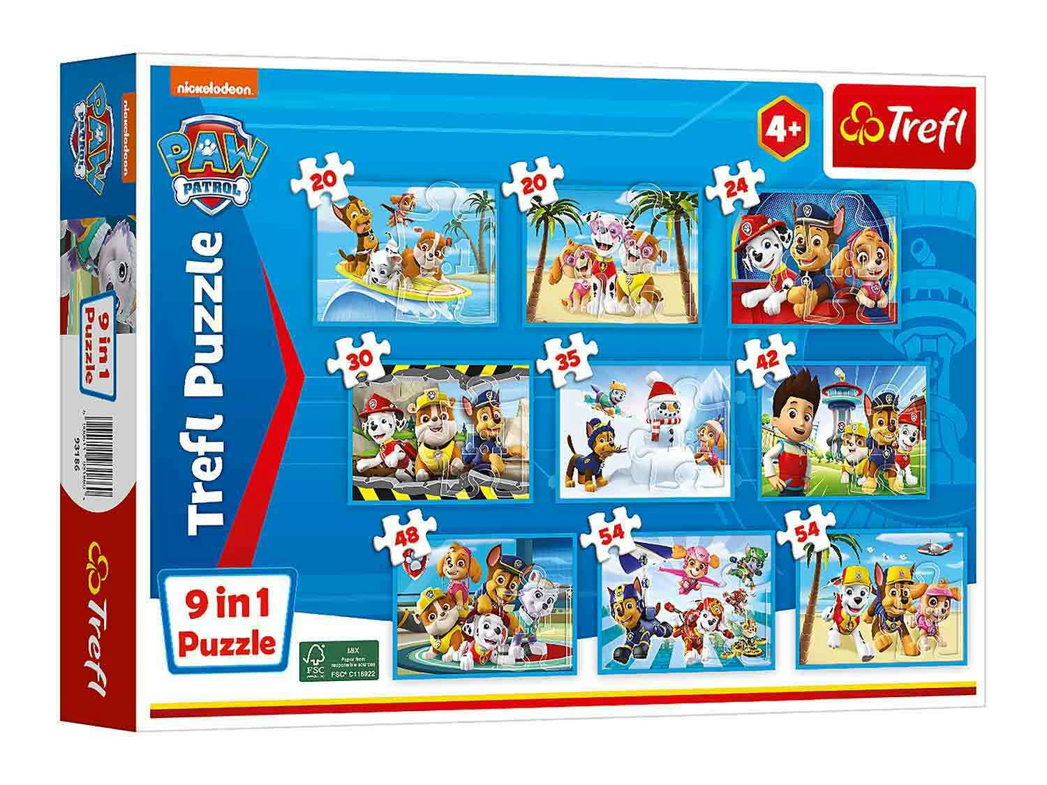Trefl Puzzle de licencia 9 en 1