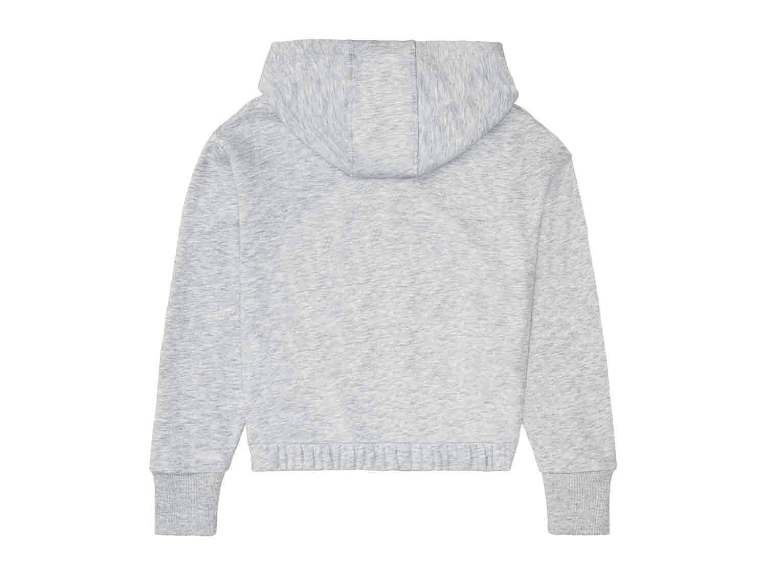 Sudadera gris con capucha júnior