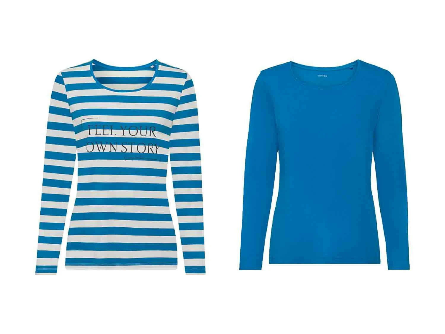 Camisetas de manga larga para mujer pack 2