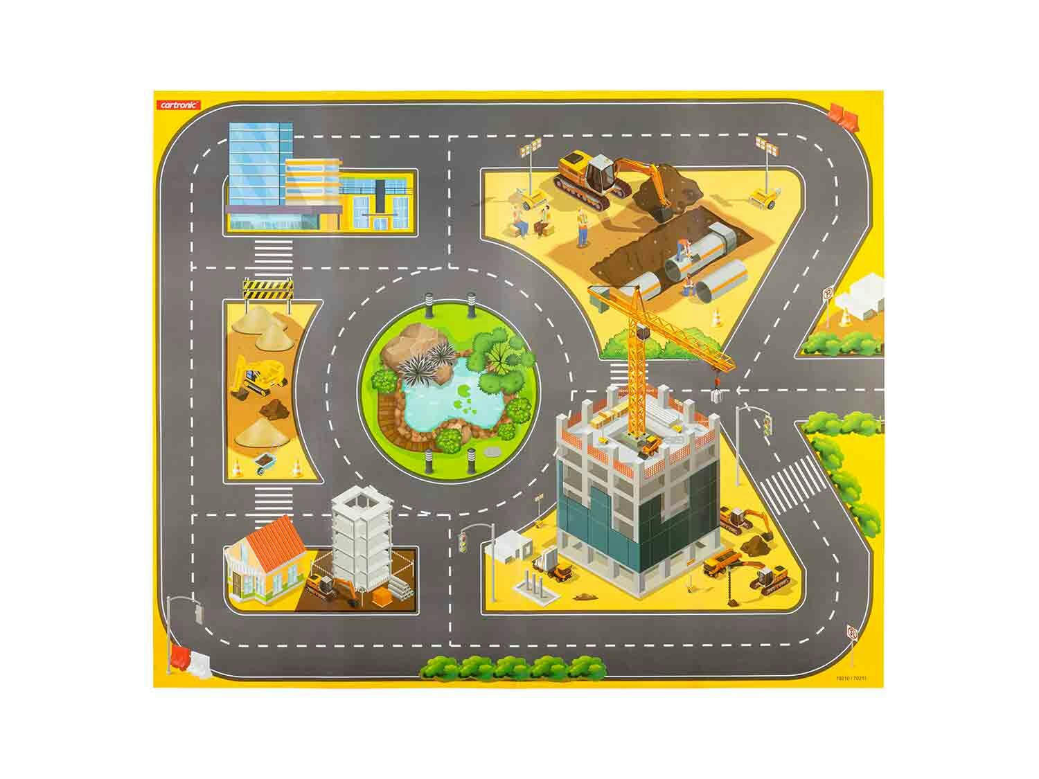 Cartronic® Parque infantil de tráfico en maleta portátil