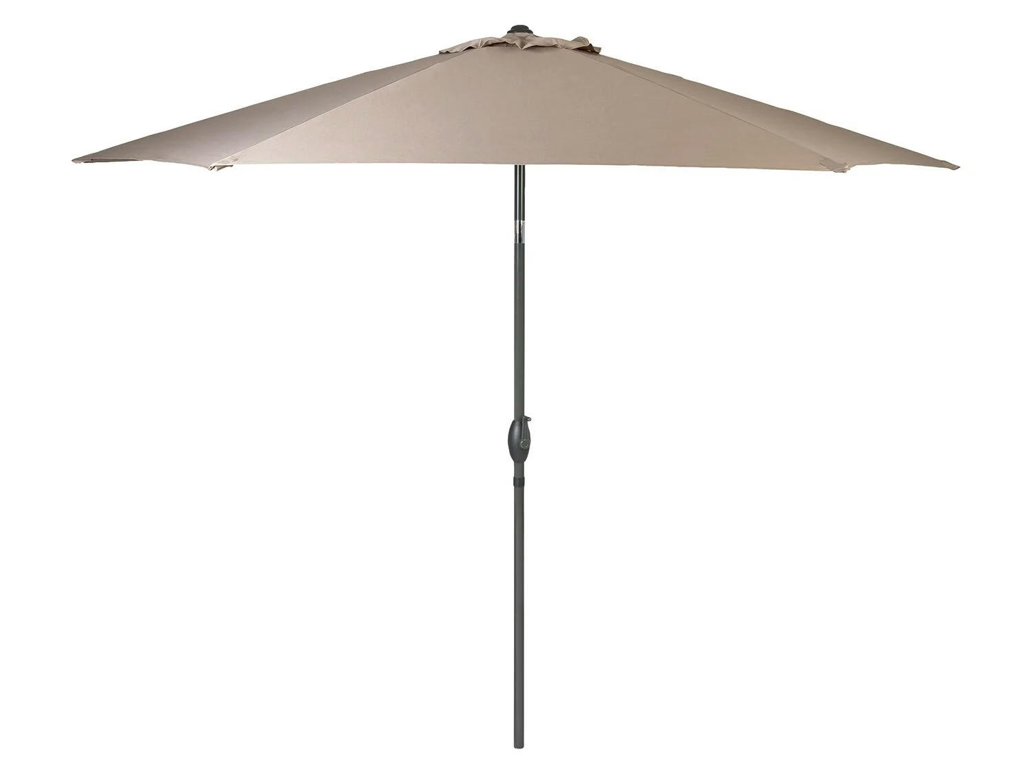 Sombrilla beige con manivela