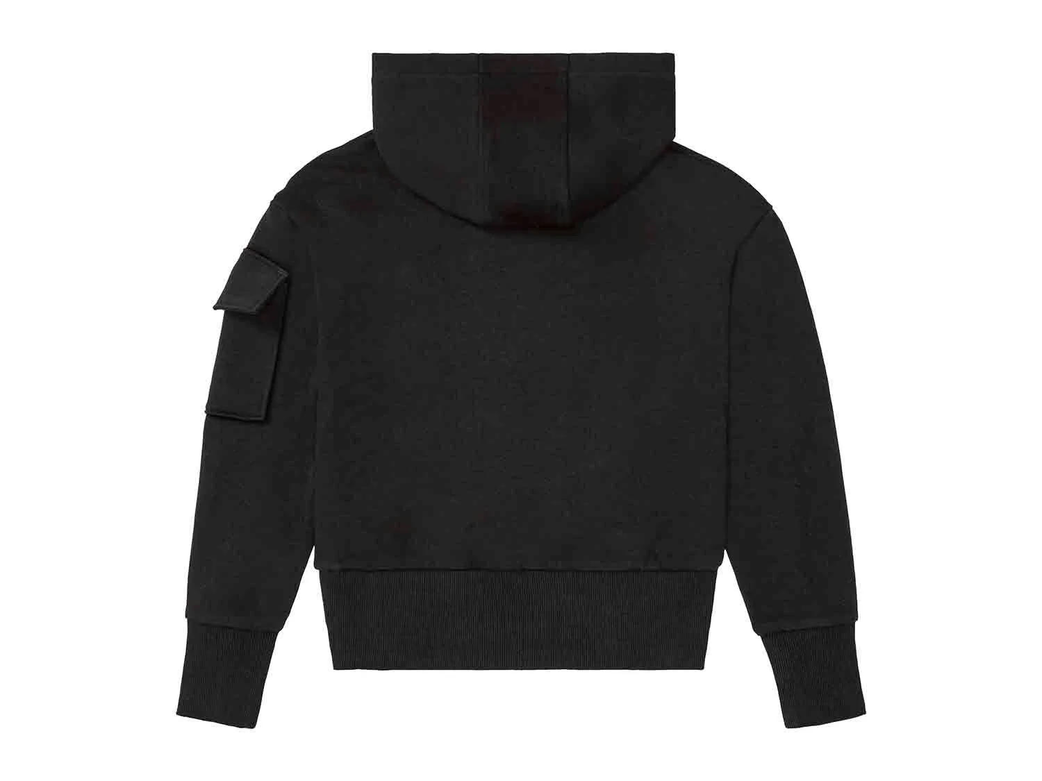 Sudadera negra con capucha júnior