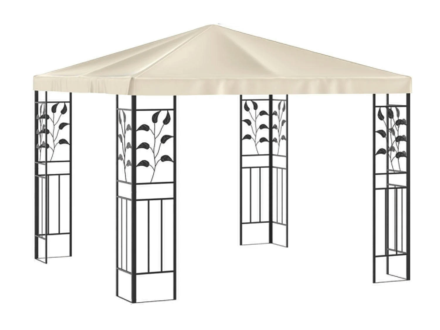 Carpa con adornos de hoja