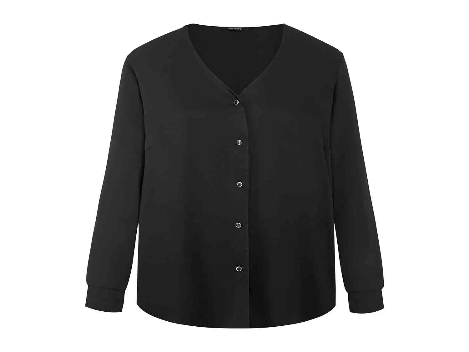 Blusa con escote de pico para mujer tallas grandes
