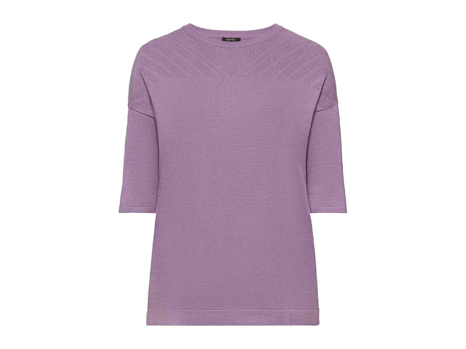 Camiseta con cuello redondo para mujer