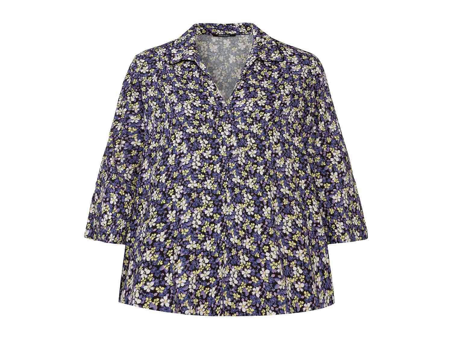 Blusa corte ancho para mujer tallas grandes