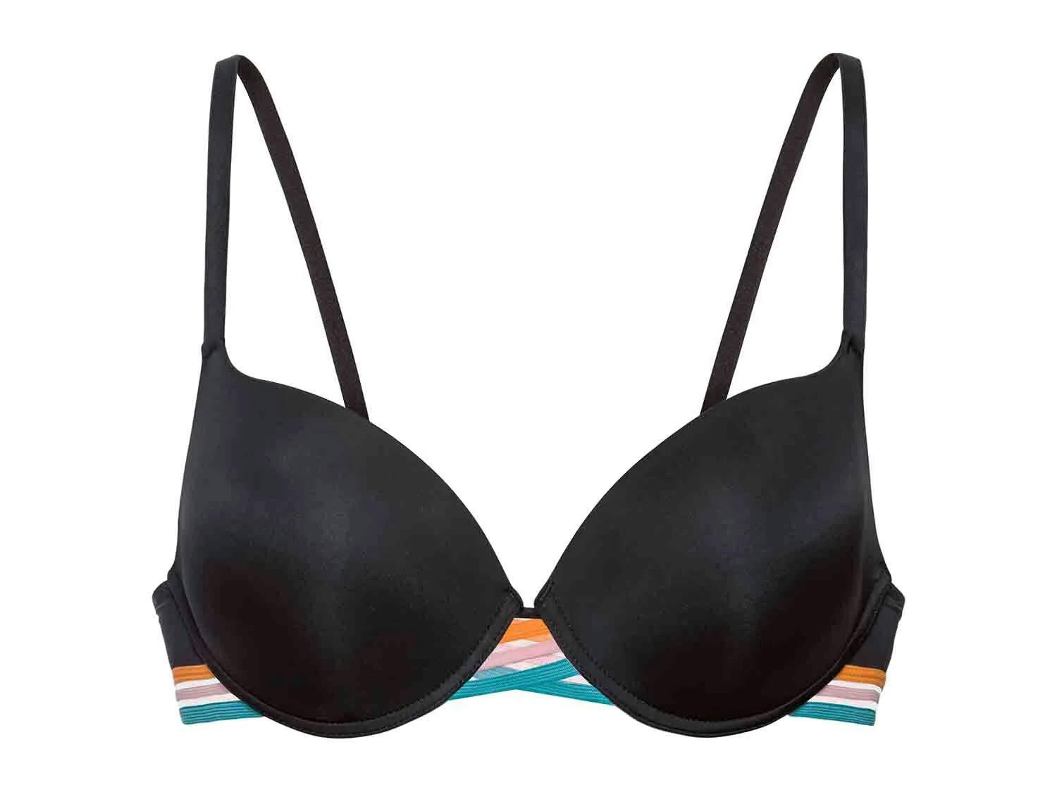 Sujetador con aros negro para mujer