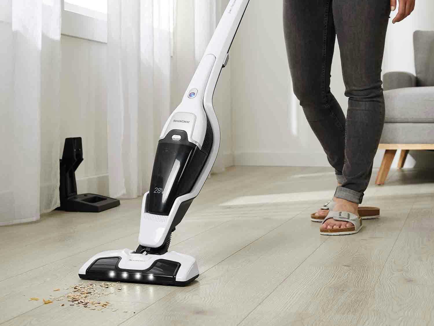 Aspirador recargable 2 en 1 28 V