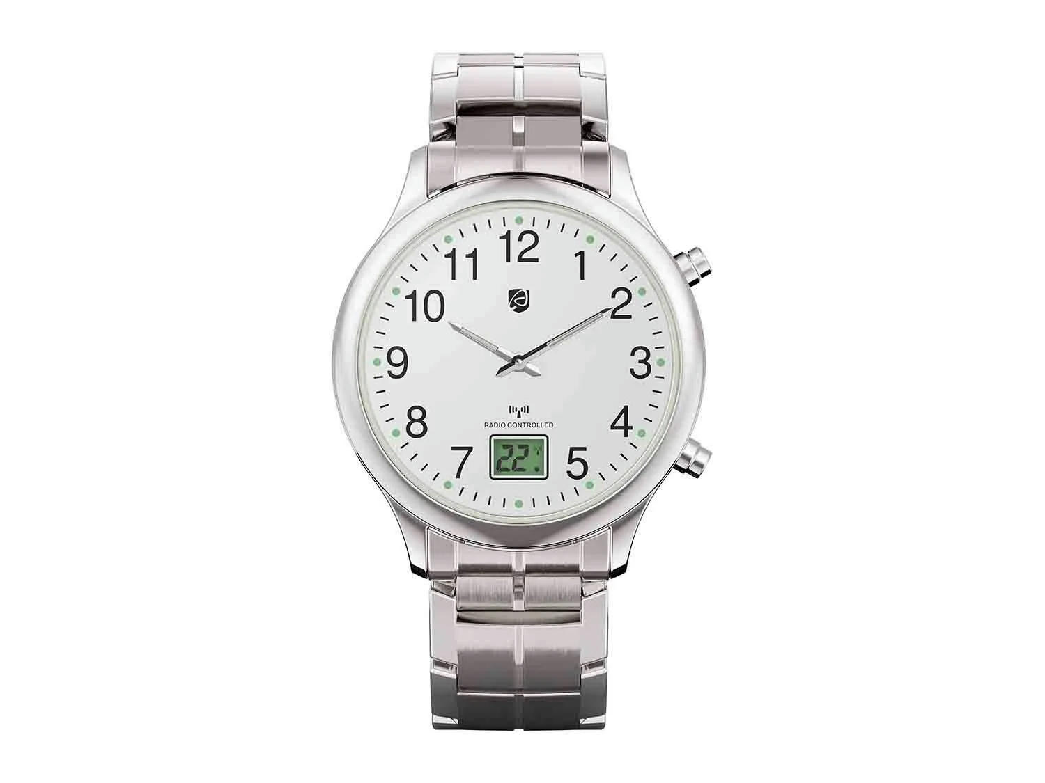 Reloj radiocontrolado acero inoxidable para hombre