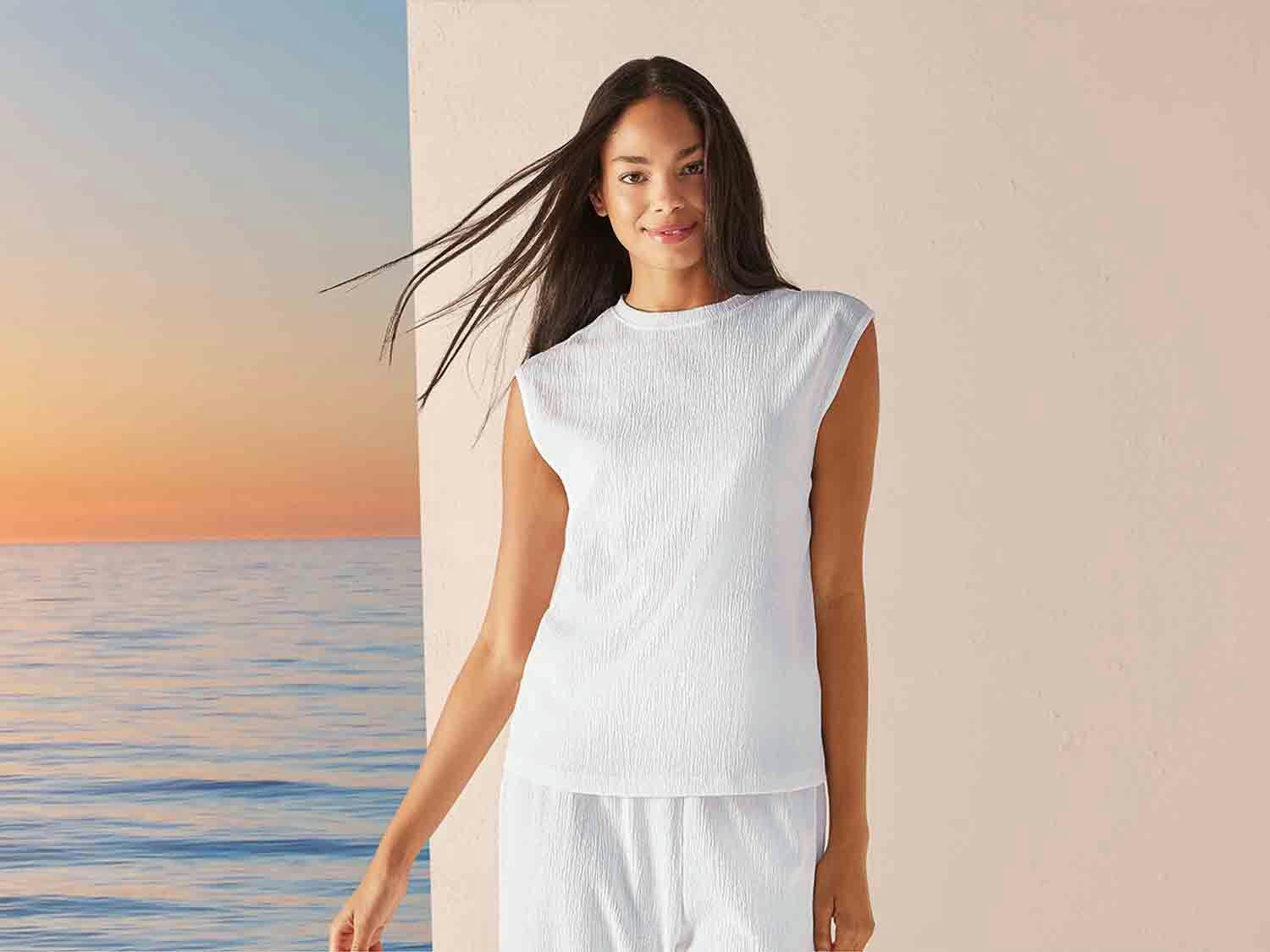 Camiseta sin mangas para mujer