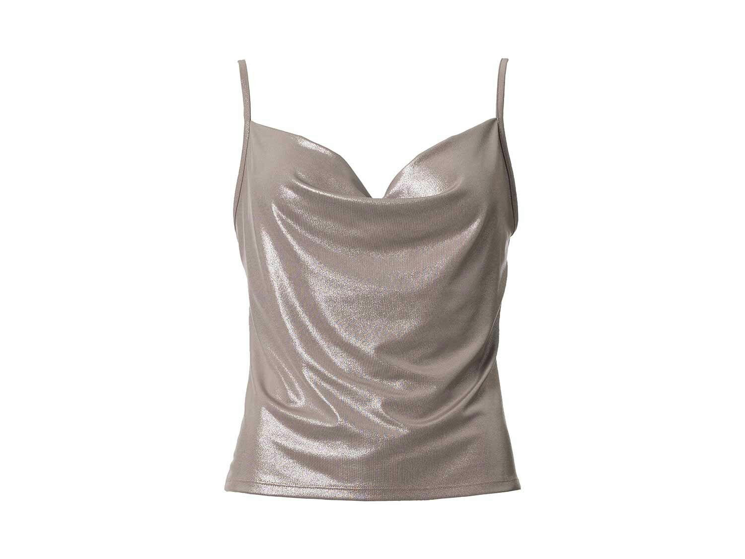 Top de satén para mujer