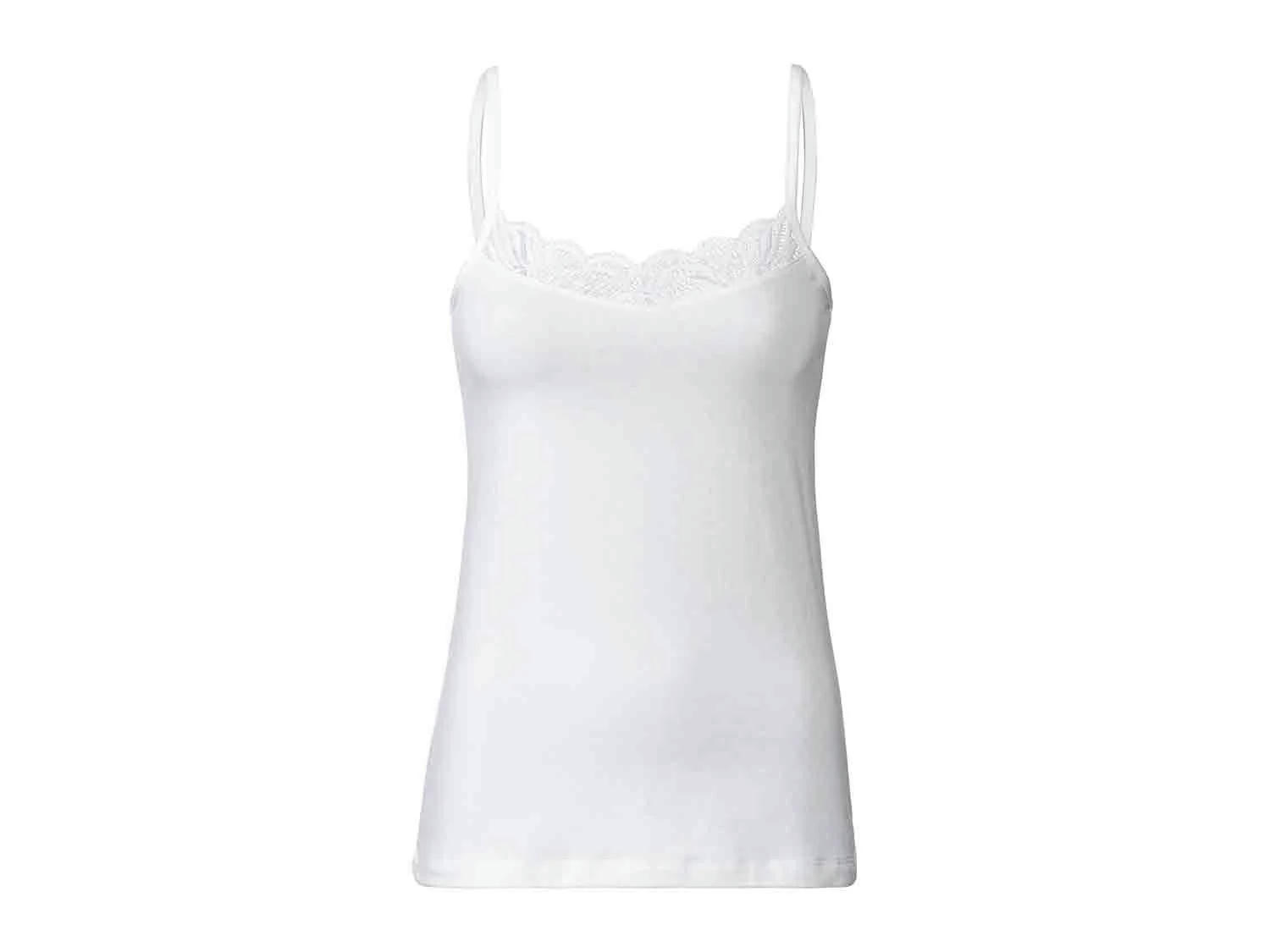 Camiseta de tirantes con encaje para mujer