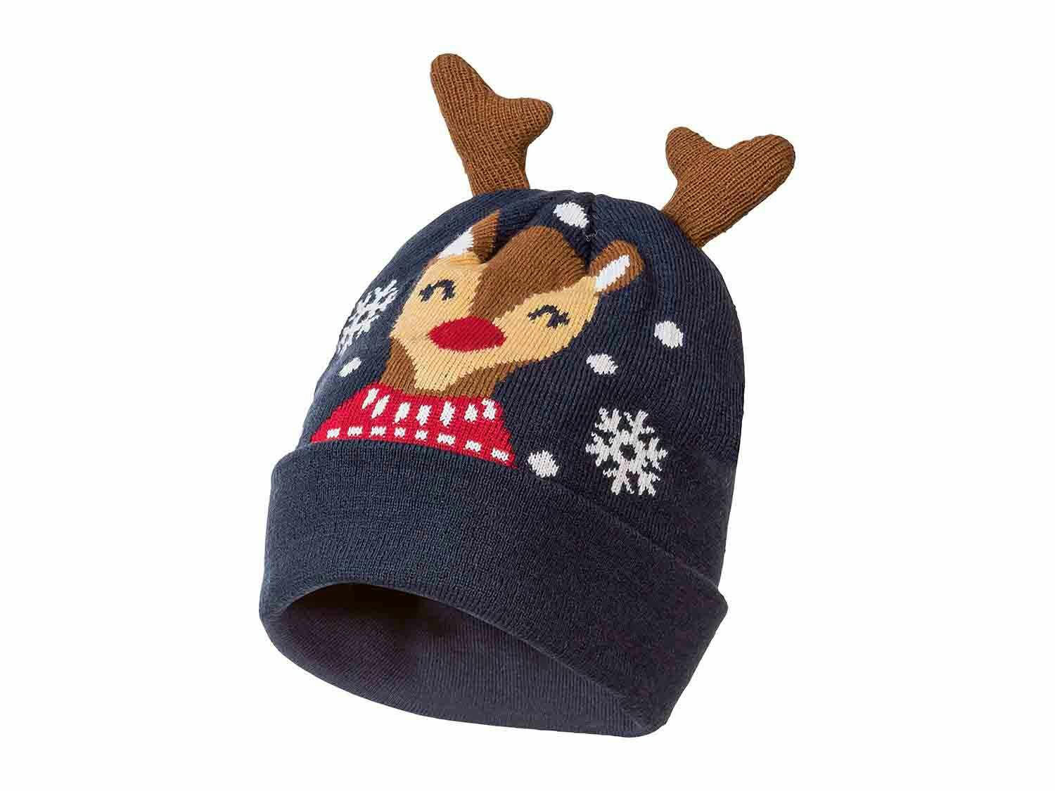 Gorro navideño Reno con cuernos